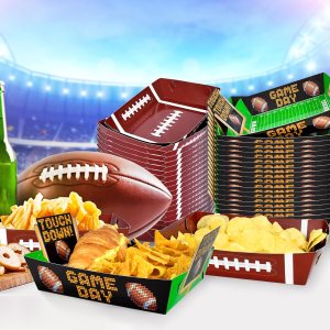 Gatherfun Football Party Supplies Kit for 36: